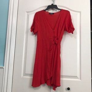 Lulus Red wrap dress